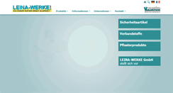 Desktop Screenshot of leina-werke.de